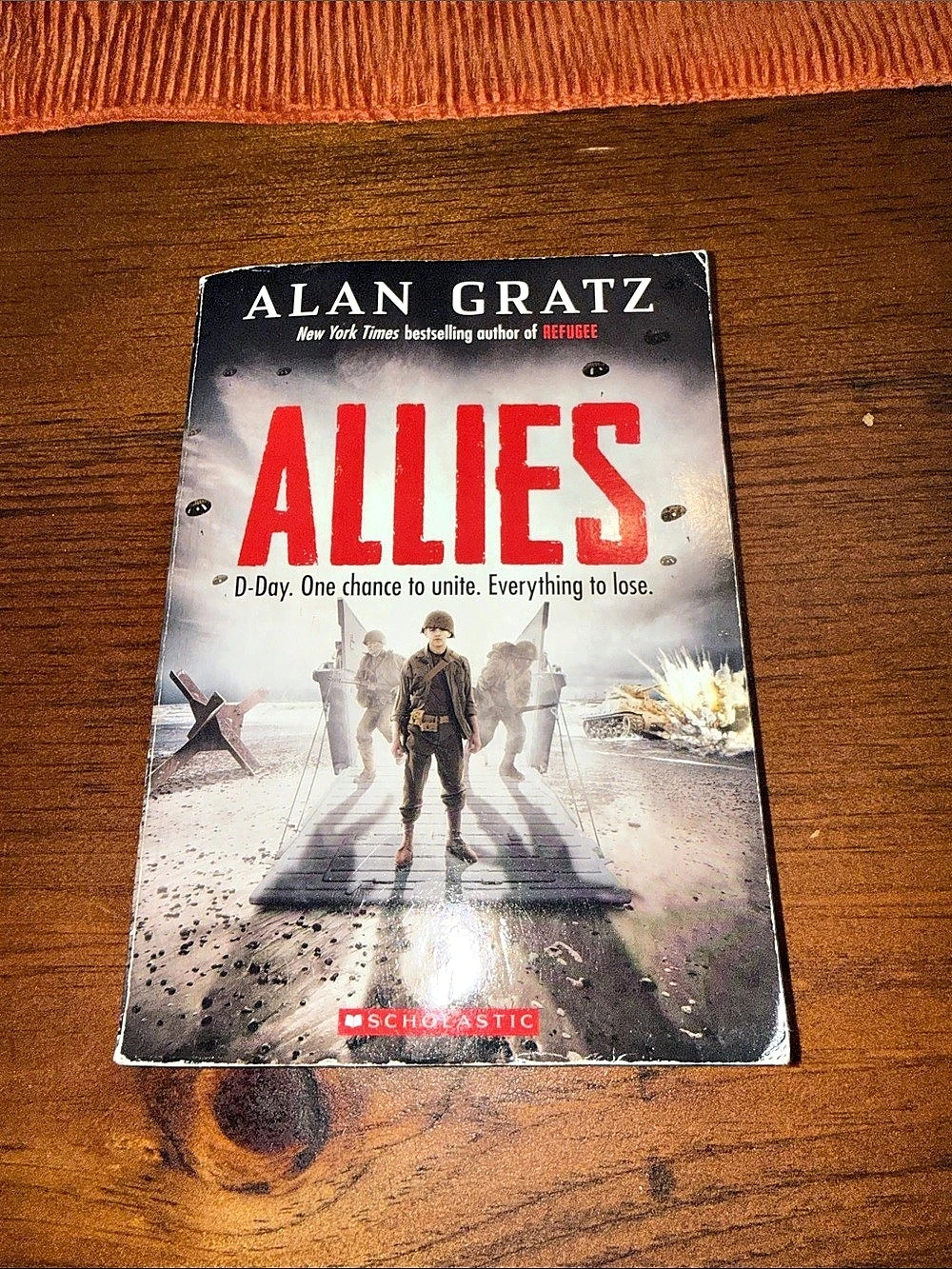 Scholastic Allies by Alan Gratz Paperback Novel Red & Black